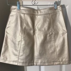Metallic Gold Skirt